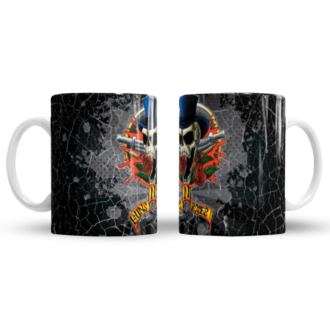 Taza Music Lovers "Guns N' Roses Icon". Aptas para el lavavajillas y microondas.