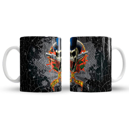 Taza Music Lovers "Guns N' Roses Icon". Aptas para el lavavajillas y microondas.