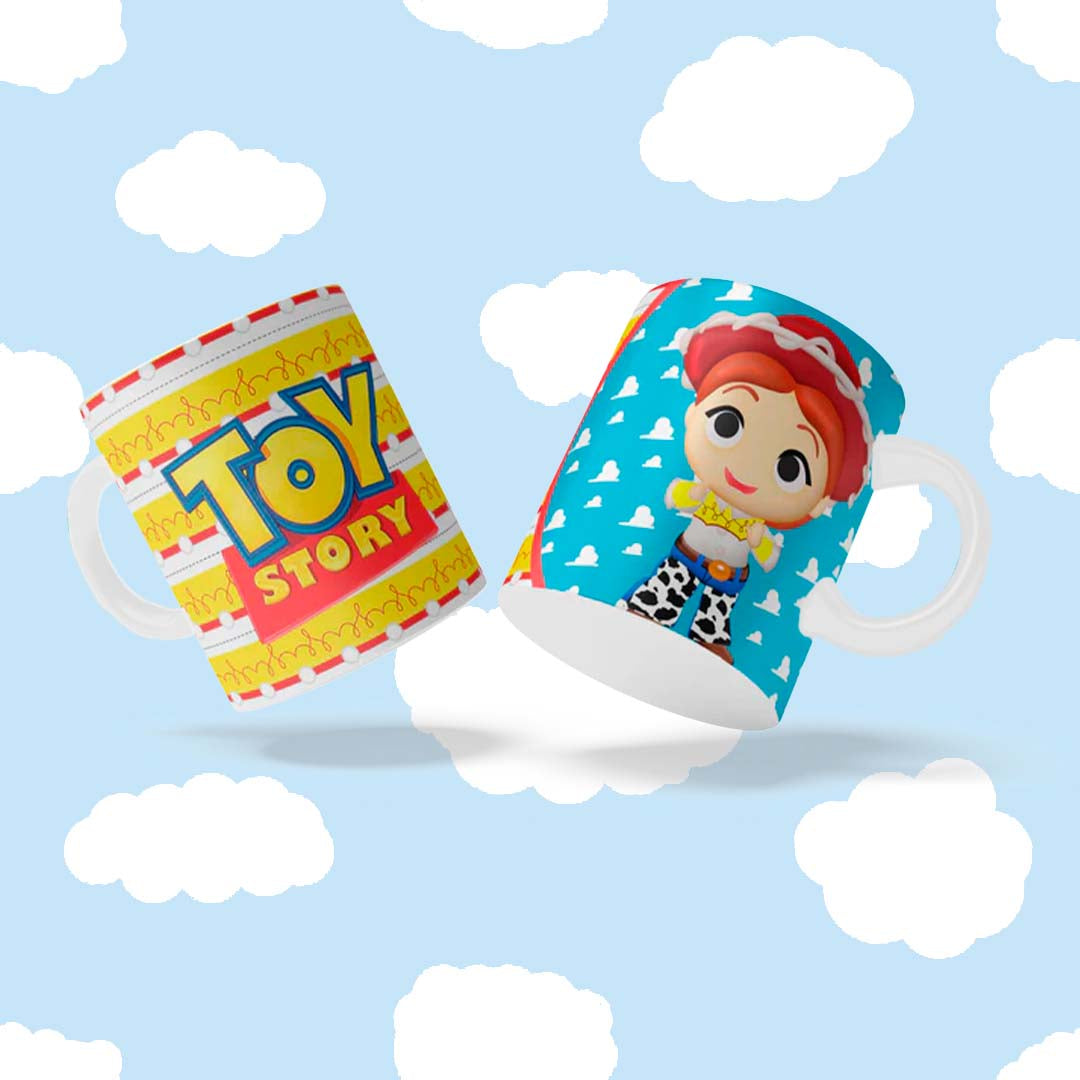 Taza Toy Story "Jessie". Aptas para el lavavajillas y microondas.