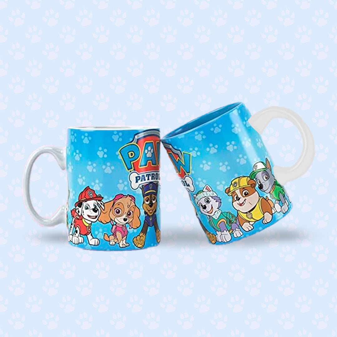 Taza Patrulla Canina "Grupal Azul". Aptas para el lavavajillas y microondas.