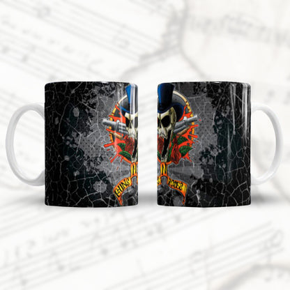 Taza Music Lovers "Guns N' Roses Icon". Aptas para el lavavajillas y microondas.