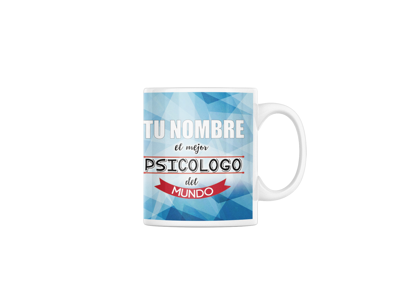 Taza cerámica "El mejor Psicólogo" con Nombre Personalizable. Aptas para el lavavajillas y microondas. Regalo ideal.