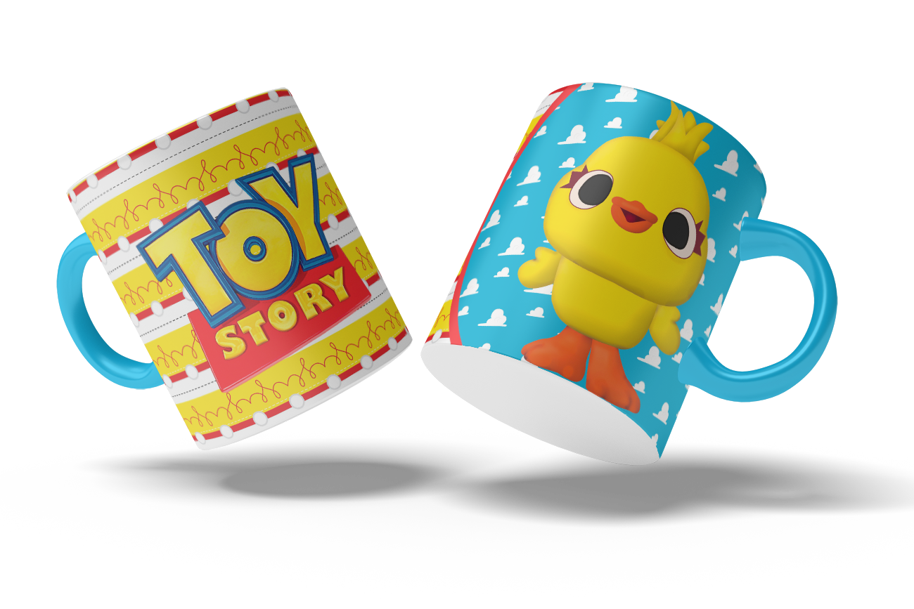 Taza Toy Story "Ducky". Aptas para el lavavajillas y microondas.