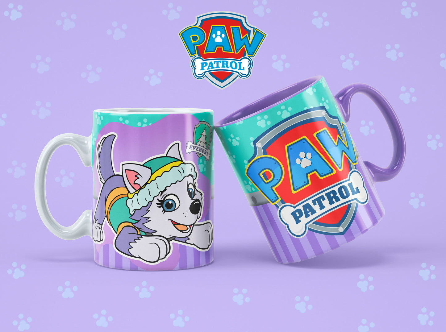 Taza Patrulla Canina "Everest". Aptas para el lavavajillas y microondas.