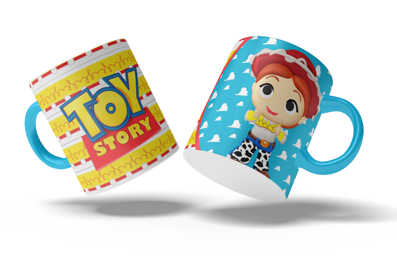 Taza Toy Story "Jessie". Aptas para el lavavajillas y microondas.