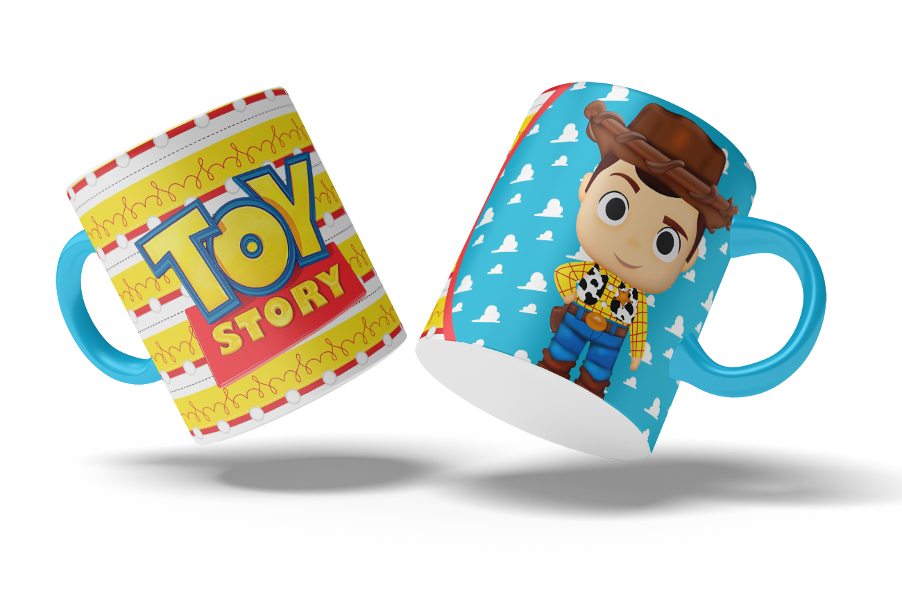 Taza Toy Story "Woody". Aptas para el lavavajillas y microondas.