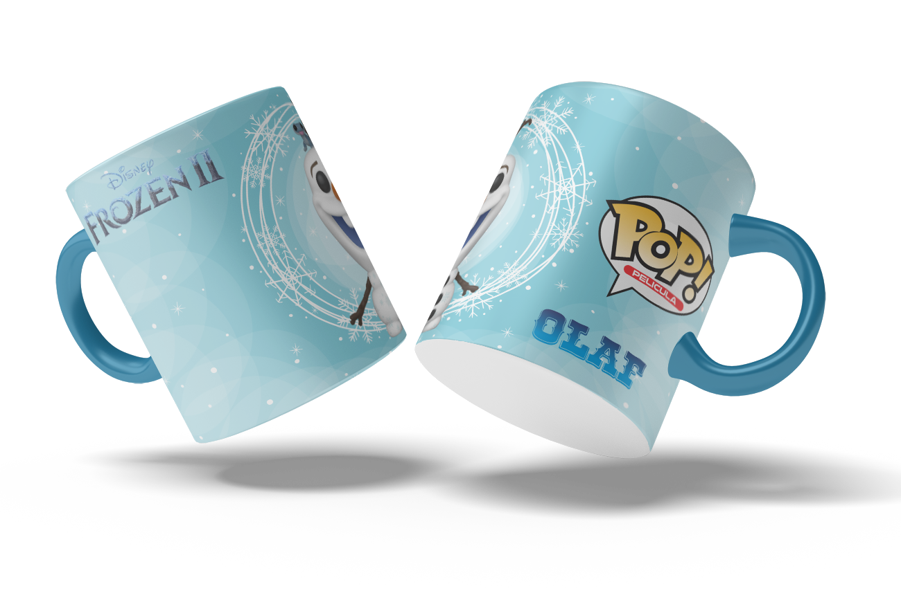 Taza Funko Pop Frozen II "Olaf". Aptas para el lavavajillas y microondas.