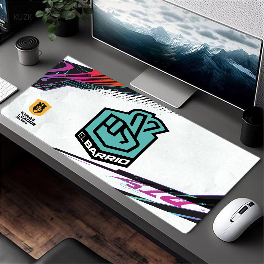 Alfombrilla Kings League - El Barrio - Adri Contreras Gaming Mouse Pad XL 61x36cm. Impermeable con 3mm Base de Goma Antideslizante, Special-Textured Superficie para Ordenador, PC y Laptop.