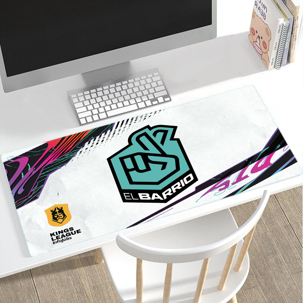 Alfombrilla Kings League - El Barrio - Adri Contreras Gaming Mouse Pad XL 61x36cm. Impermeable con 3mm Base de Goma Antideslizante, Special-Textured Superficie para Ordenador, PC y Laptop.