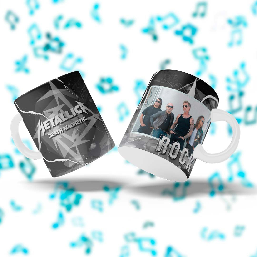 Taza Music Lovers "Metallica". Aptas para el lavavajillas y microondas.