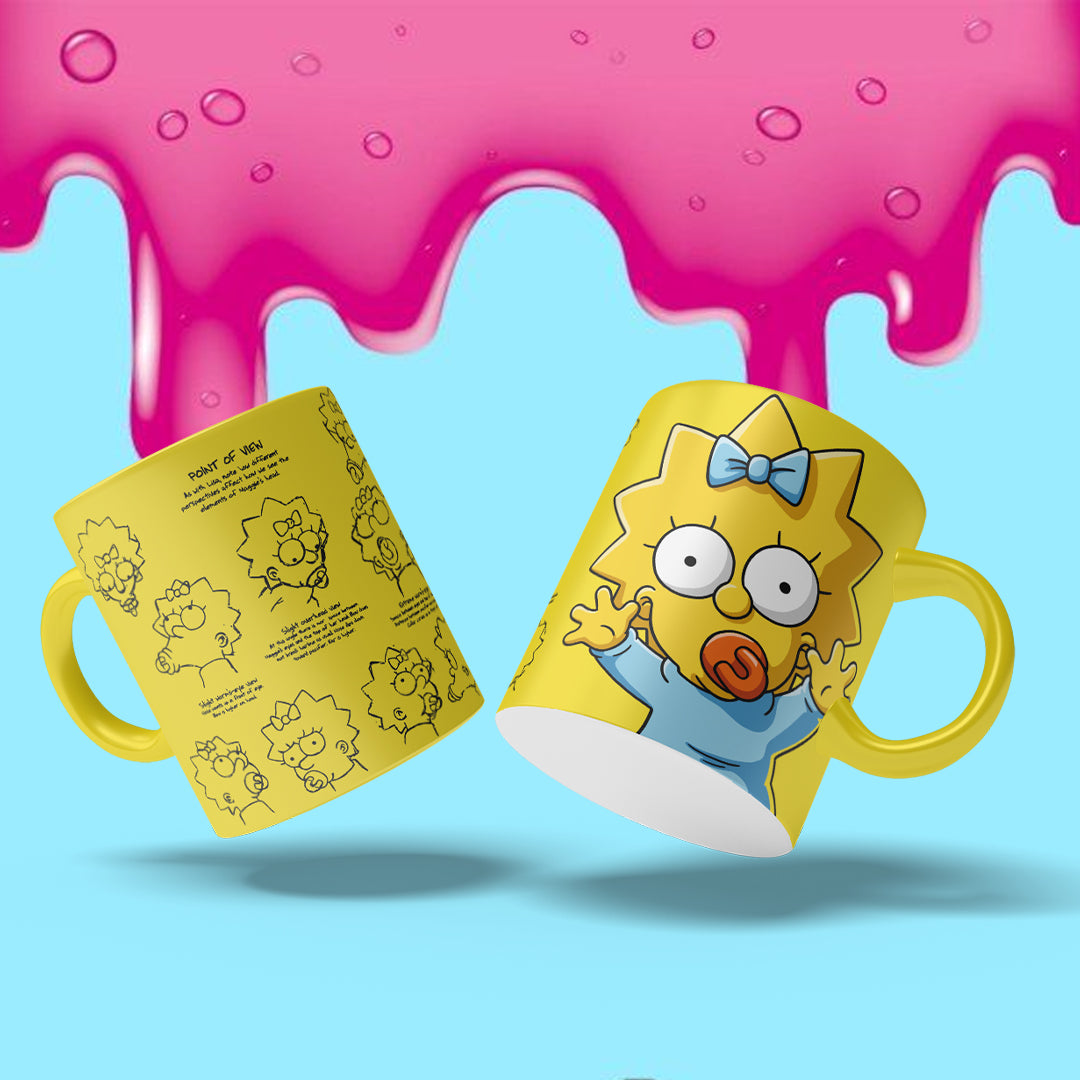 Tazas Los Simpson "Maggy". Aptas para el lavavajillas y microondas.