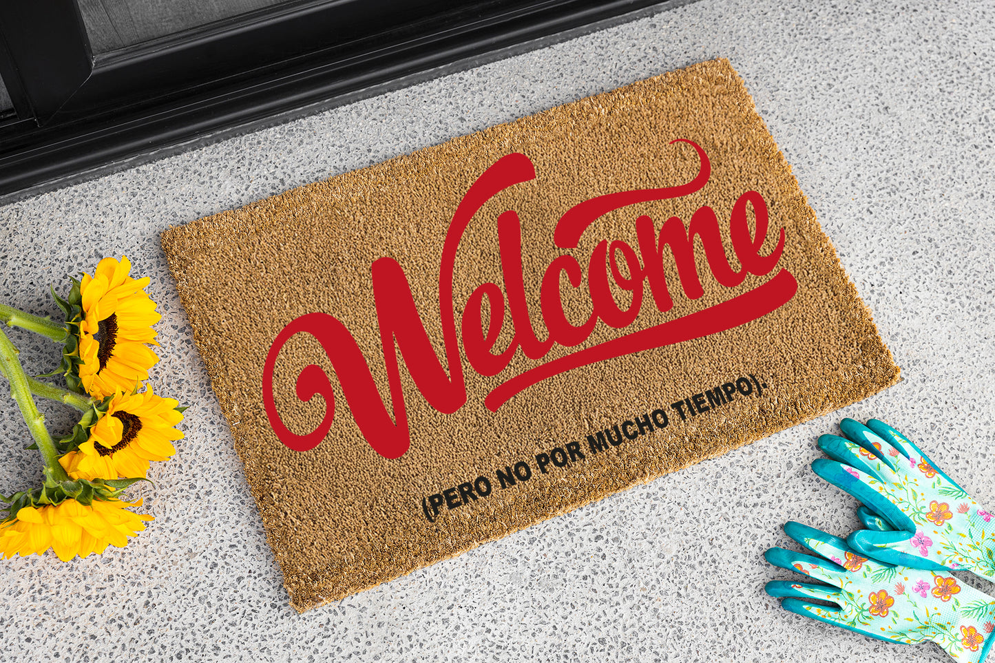 Felpudo "Welcome" 33x60cm. 100% fibra de coco. Eco-friendly.