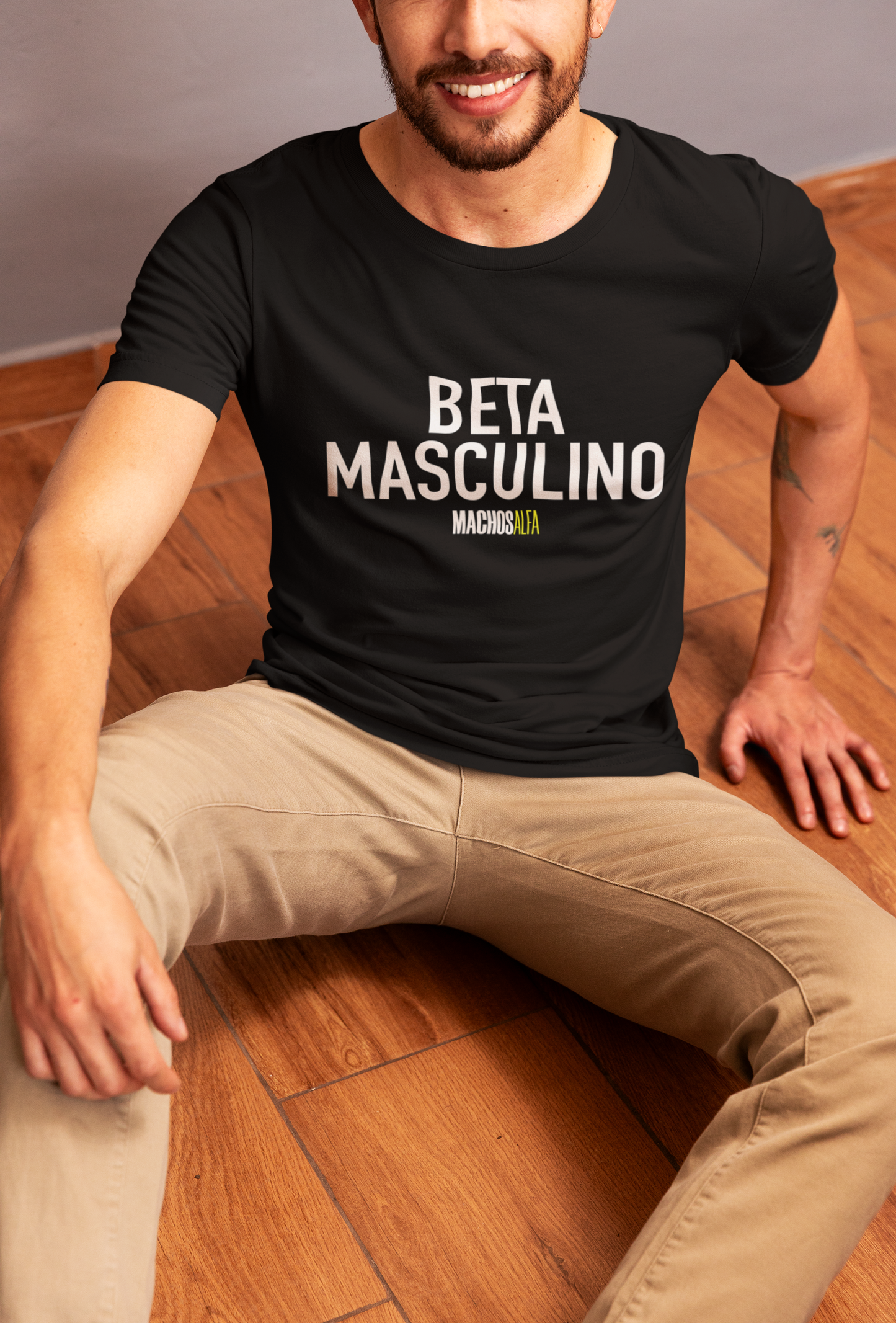 Camiseta Beta Masculino Unisex - MachosAlfa - 100% algodón. Regalo Ideal para Todas y Todos los amantes de las series.