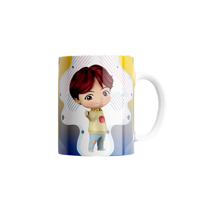 Taza BTS "Suga". Apta para el lavavajillas y microondas.