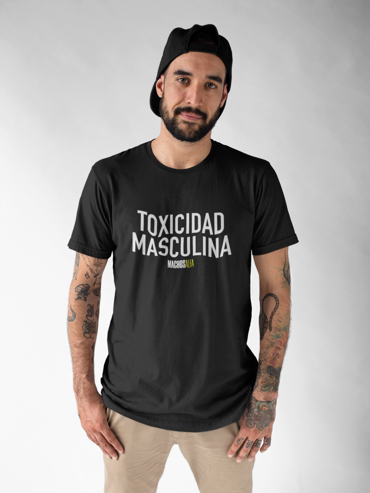 Camiseta Toxicidad masculina Unisex - MachosAlfa - 100% algodón. Regalo Ideal para Todas y Todos los amantes de las series.