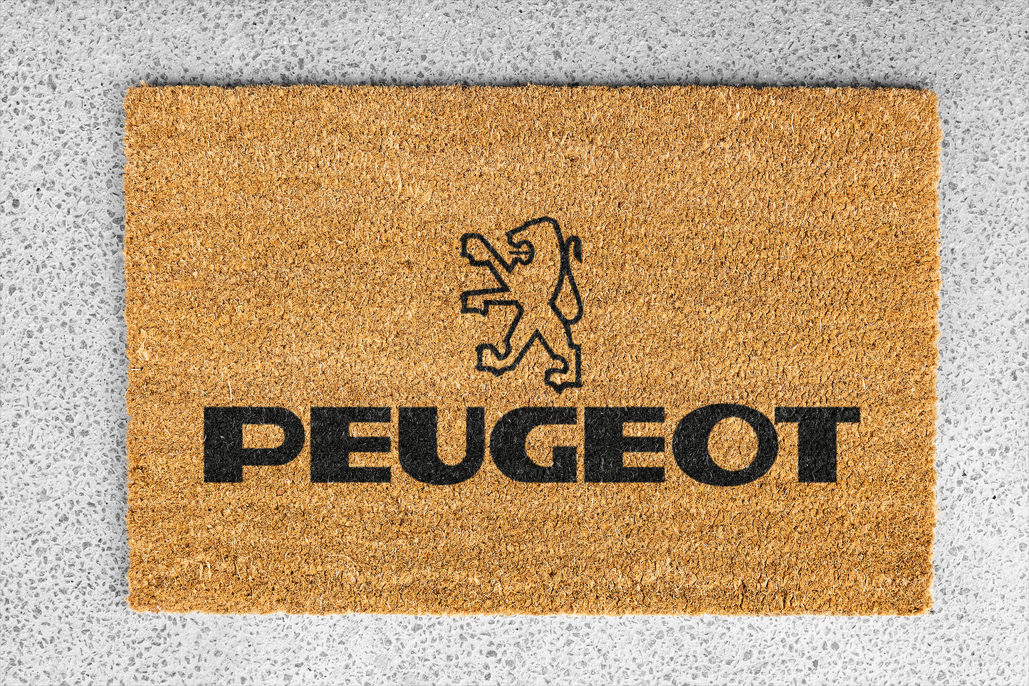 Felpudo "Peugeot" 33x60cm. 100% fibra de coco. Eco-freindly.