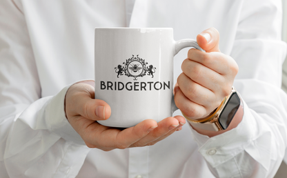 Taza "Bridgerton". Aptas para el lavavajillas y microondas.