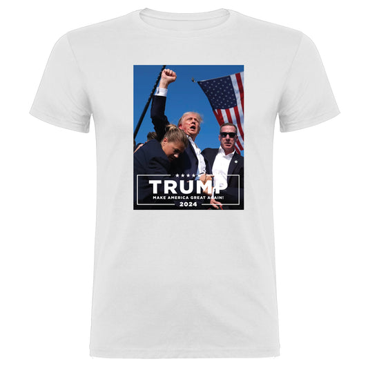 Camiseta Donald Trump "The Hero". Series Netflix. 100% algodón. Regalo Ideal.