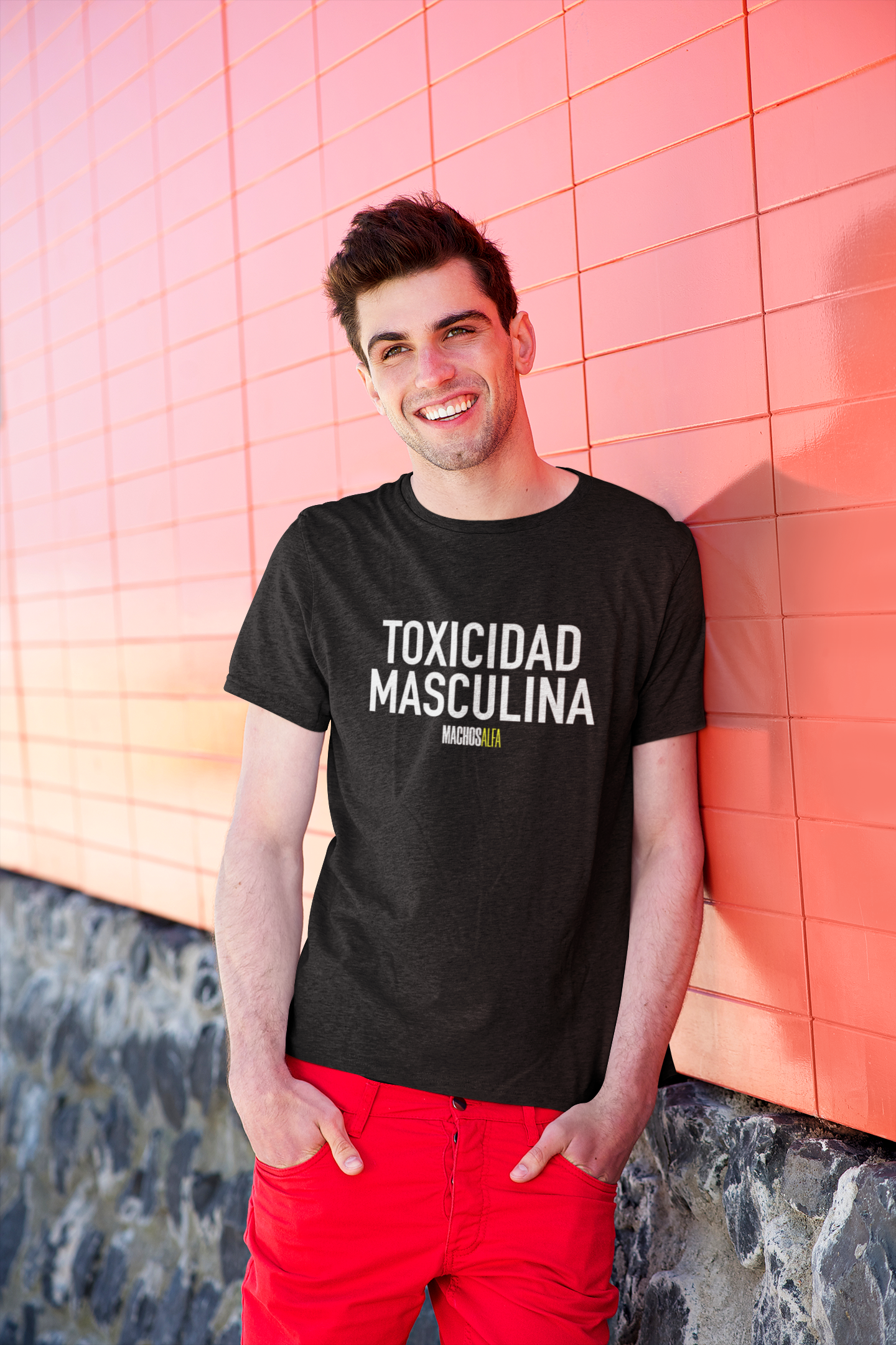 Camiseta Toxicidad masculina Unisex - MachosAlfa - 100% algodón. Regalo Ideal para Todas y Todos los amantes de las series.