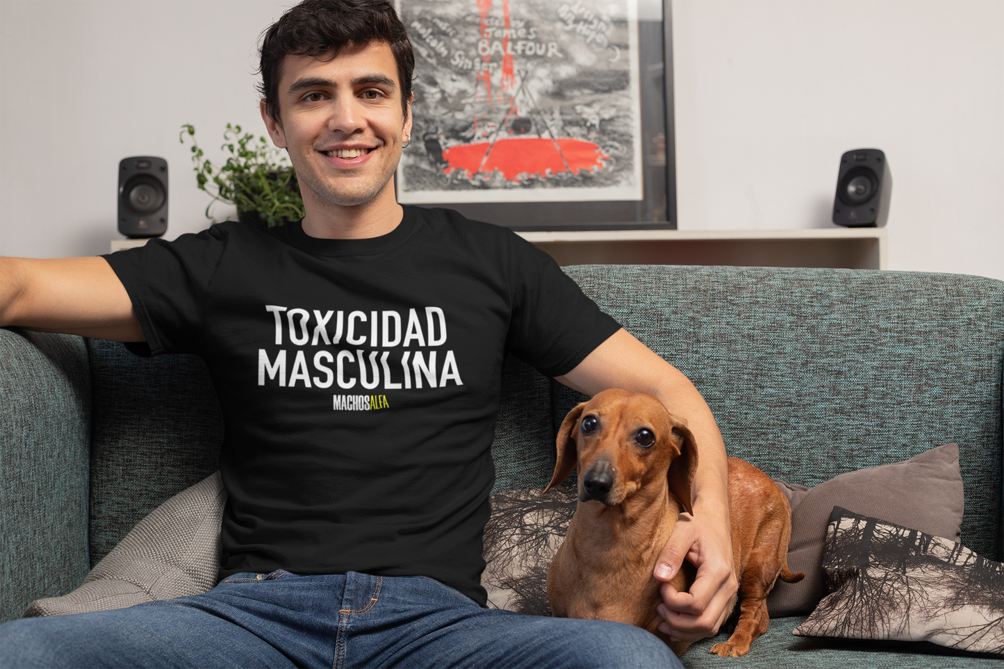 Camiseta Toxicidad masculina Unisex - MachosAlfa - 100% algodón. Regalo Ideal para Todas y Todos los amantes de las series.