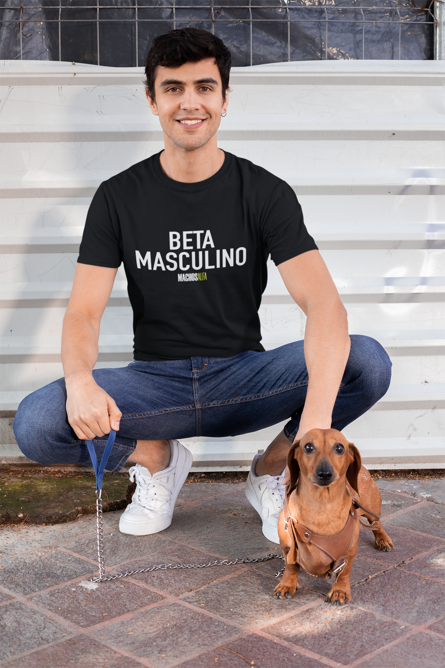 Camiseta Beta Masculino Unisex - MachosAlfa - 100% algodón. Regalo Ideal para Todas y Todos los amantes de las series.