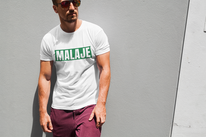 Camiseta Frases Andaluzas unisex - Malaje - 100% algodón. Regalo ideal para todas y todos los andaluces orgullosos de sus raíces.