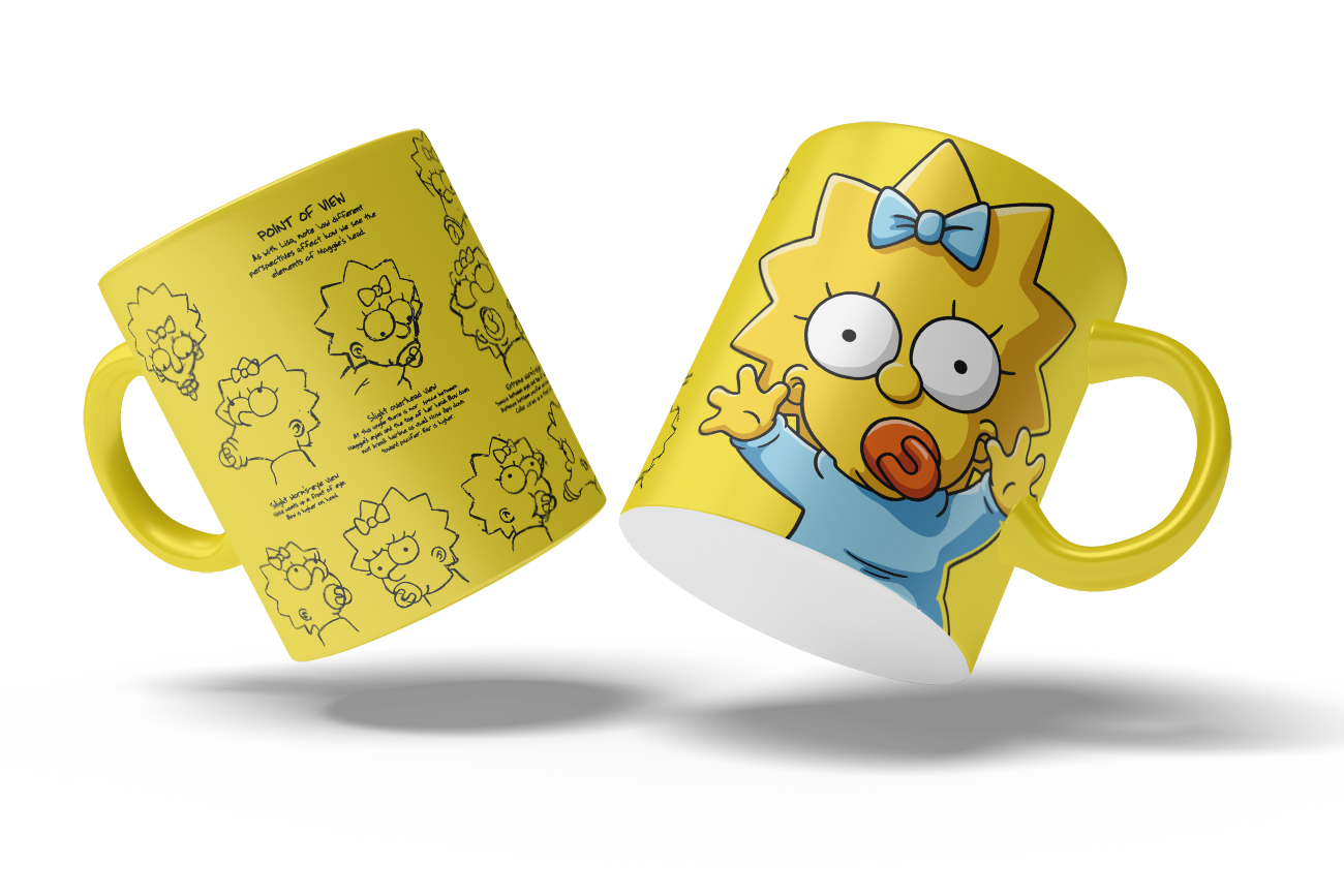 Tazas Los Simpson "Maggy". Aptas para el lavavajillas y microondas.