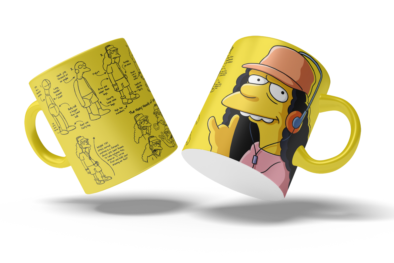 Tazas Los Simpson "Otto". Aptas para el lavavajillas y microondas.