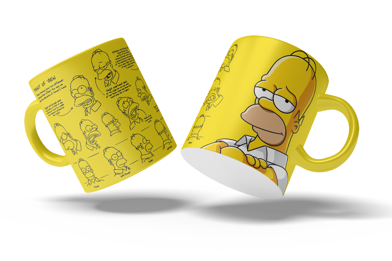 Tazas Los Simpson "Homer". Aptas para el lavavajillas y microondas.