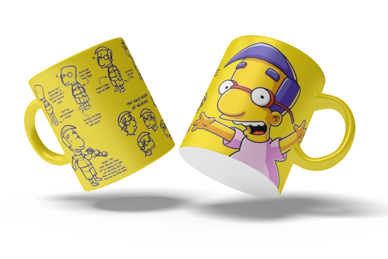 Tazas Los Simpson "Milhouse". Aptas para el lavavajillas y microondas.